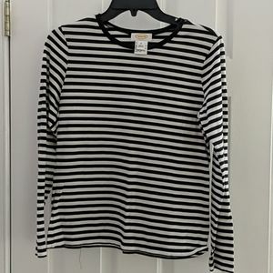 Talbot's striped classic long sleeved shirt